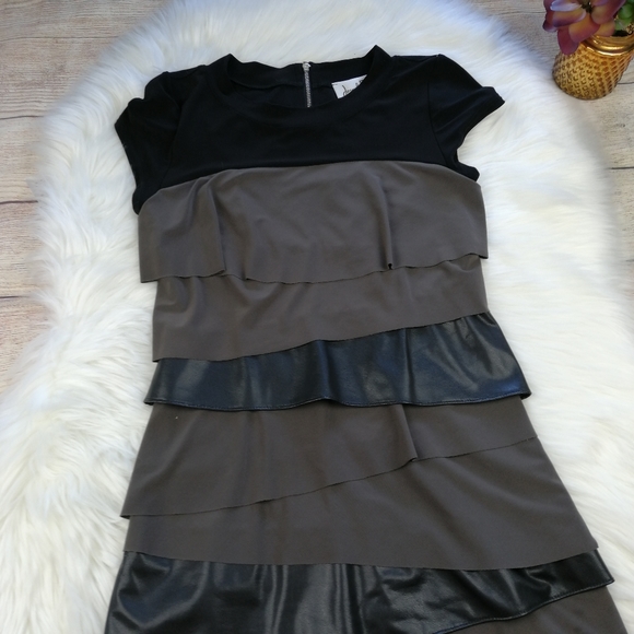 Joseph Ribkoff Draped Sheat Dress Size 2 - Picture 3 of 7